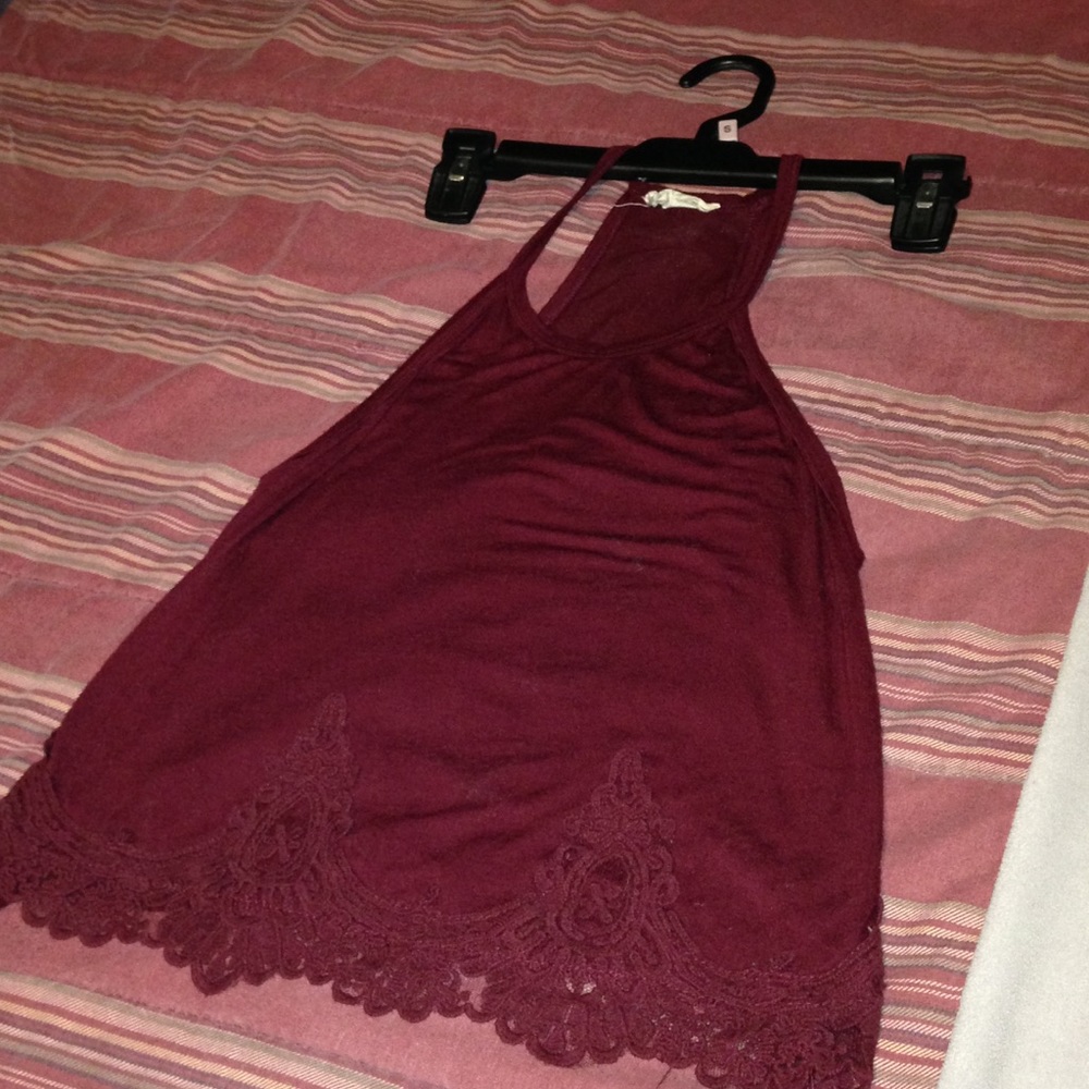 Maroon tank top